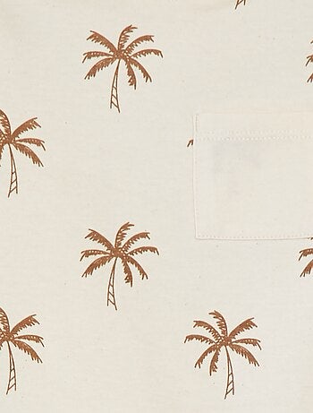 T-shirt com bolso frontal