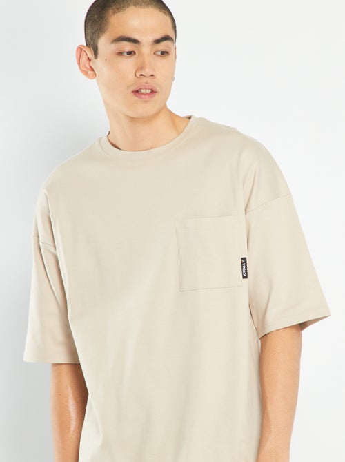 T-shirt com bolso frontal - Kiabi