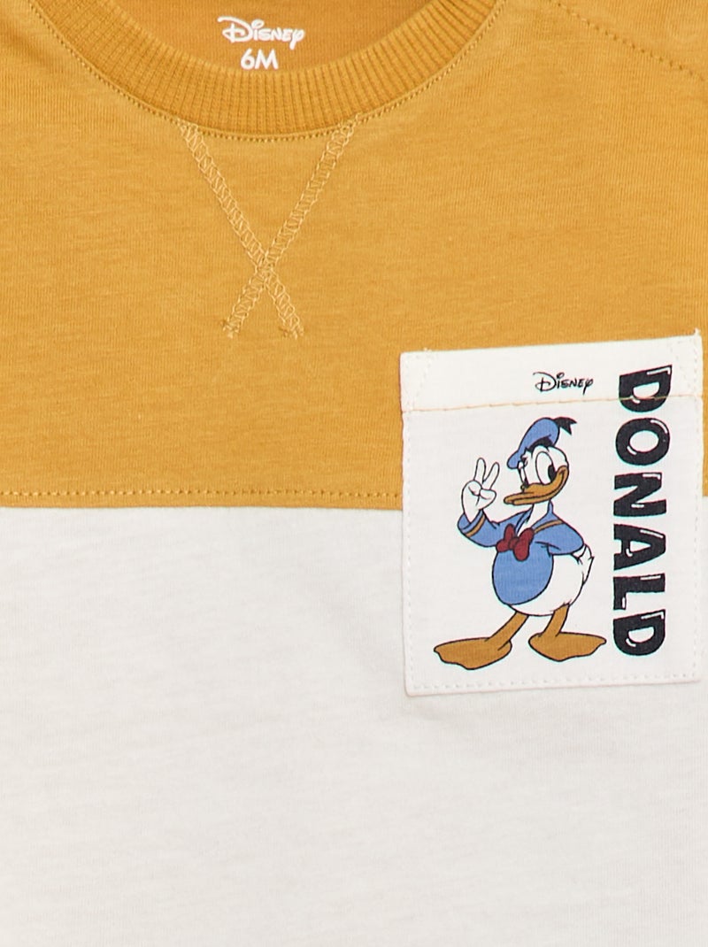 T-shirt com bolso no peito 'Disney' Amarelo - Kiabi