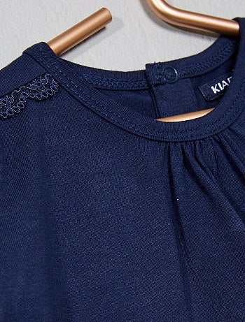 T-shirt com bordado - Kiabi