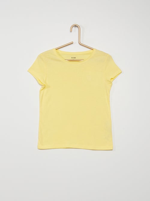T-shirt com bordado 'coração' - Kiabi