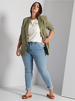 T-shirt com bordado de 'flores' - Kiabi