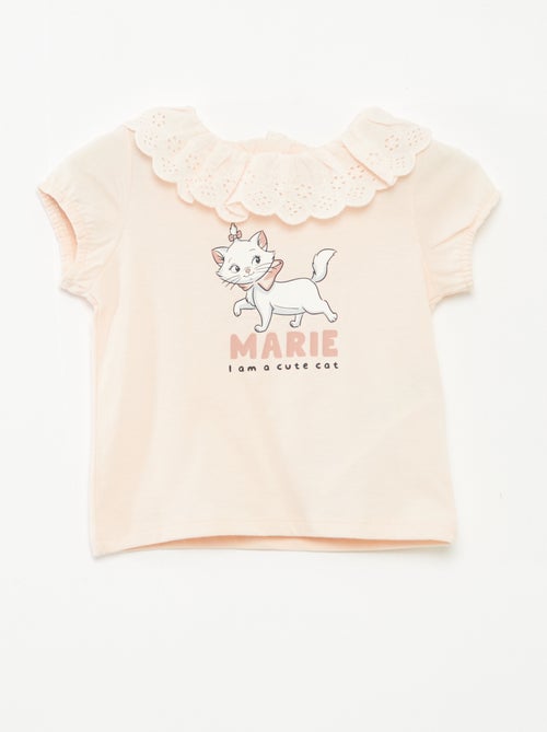 T-shirt com bordado inglês 'Maria' - Kiabi