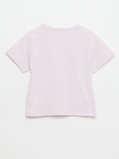 T-shirt com bordado no peito - Kiabi