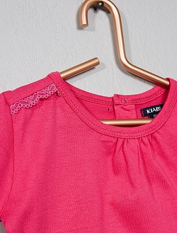 T-shirt com bordado - Kiabi