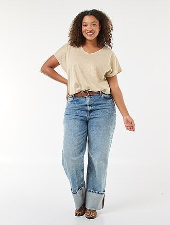 T-shirt com brilhos 'Only Carmakoma'