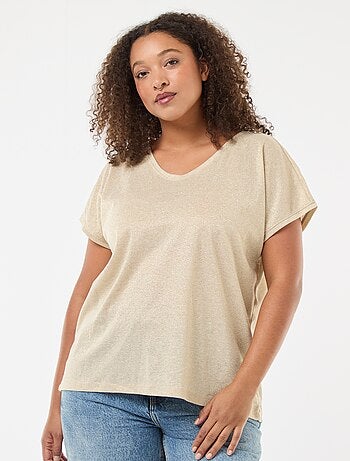 T-shirt com brilhos 'Only Carmakoma'