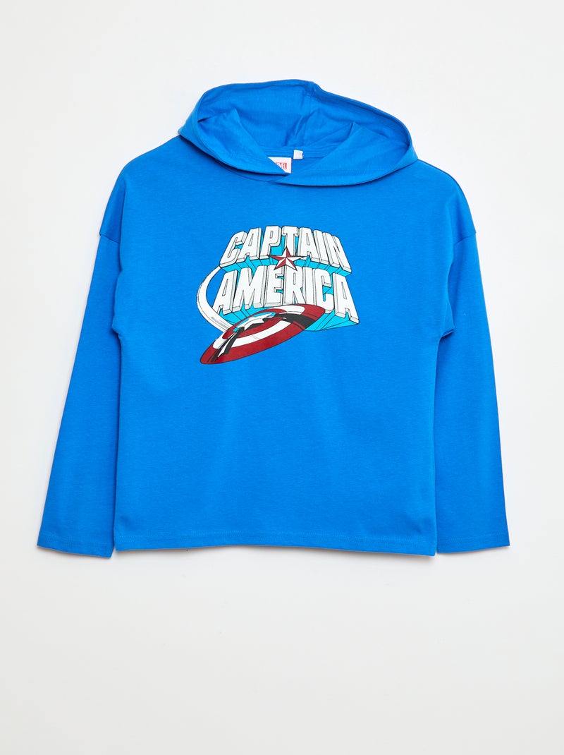T-shirt com capuz 'Avengers' Azul - Kiabi
