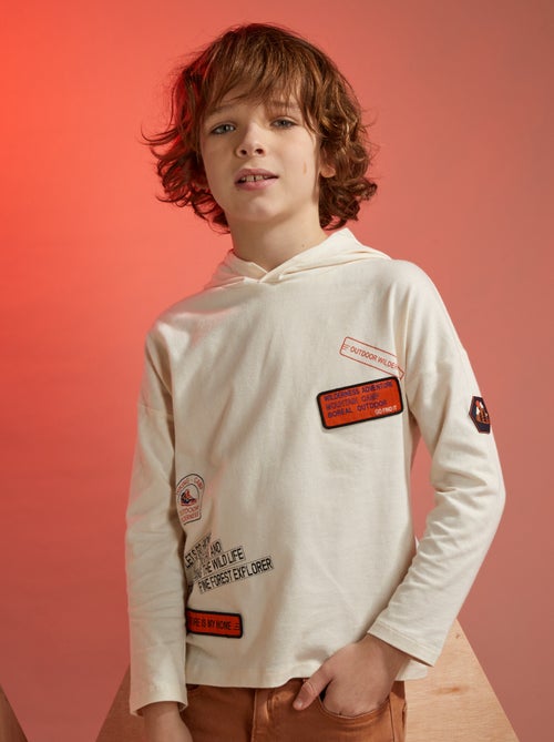 T-shirt com capuz - Kiabi