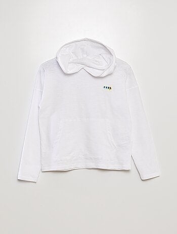 T-shirt com capuz