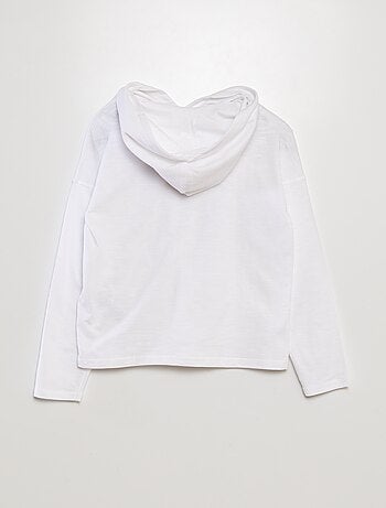 T-shirt com capuz