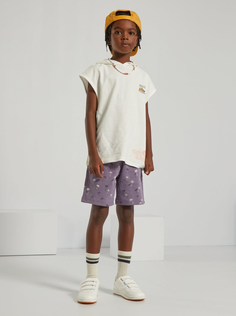 T-shirt com capuz BRANCO - Kiabi