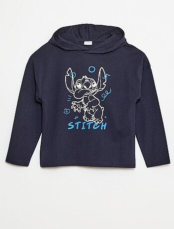 Camiseta com capuz 'Stitch'