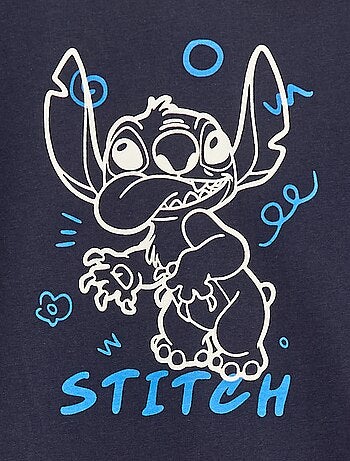 Camiseta com capuz 'Stitch'