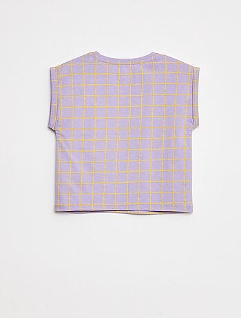 T-shirt com cavas curtas com dobra - Grafik Edition