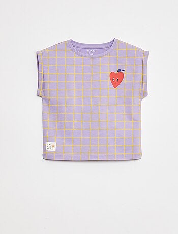 T-shirt com cavas curtas dobradas - Grafik Edition