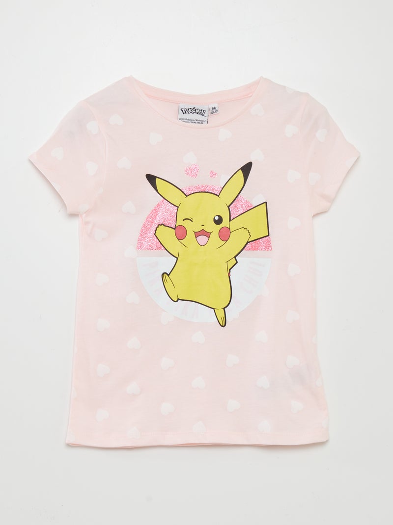 T-shirt com corações 'Pikachu' ROSA - Kiabi
