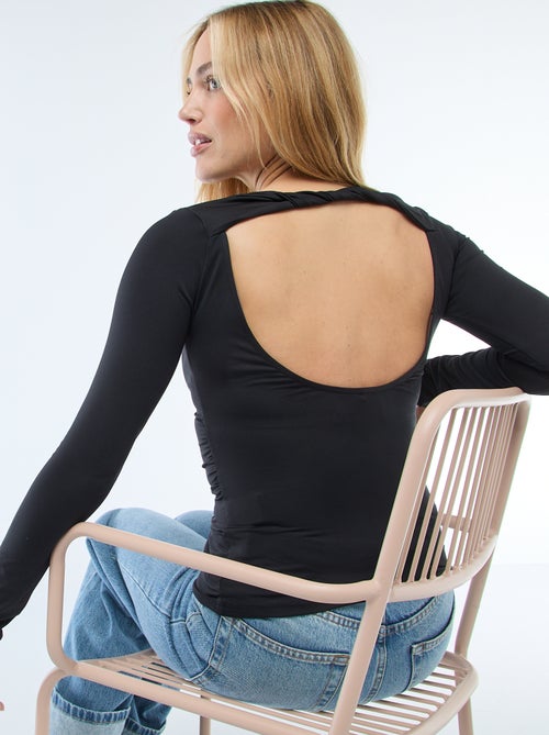 T-shirt com costas abertas - Kiabi