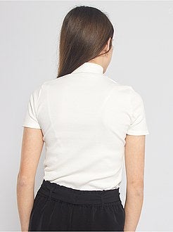 T-shirt com decote de fecho - Kiabi