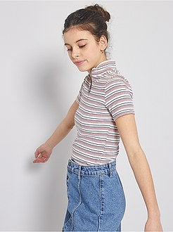 T-shirt com decote de fecho - Kiabi