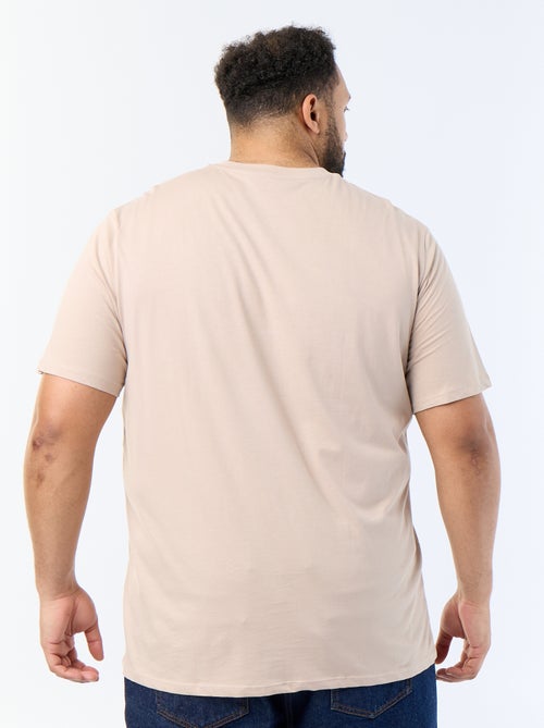 T-shirt com decote em V - Kiabi T-shirt com decote em V - Kiabi