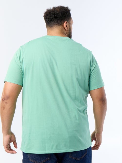 T-shirt com decote em V - Kiabi