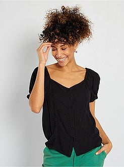 T-shirt com decote quadrado - Kiabi