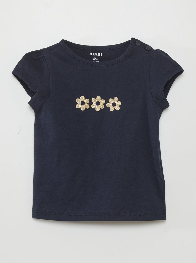 T-shirt com desenho AZUL - Kiabi