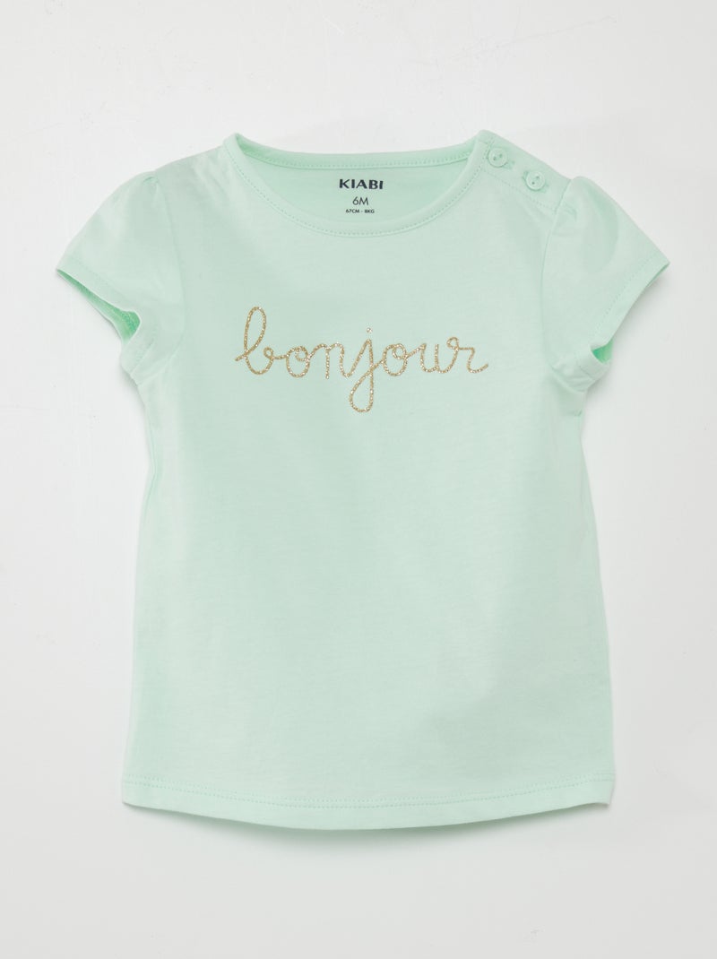 T-shirt com desenho AZUL - Kiabi