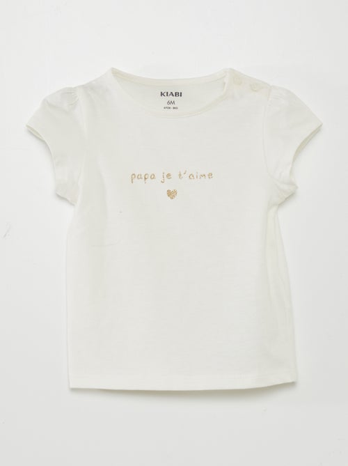 T-shirt com desenho - Kiabi