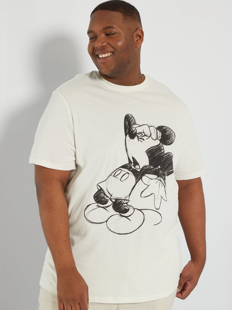 T-shirt com desenho 'Disney' BRANCO - Kiabi