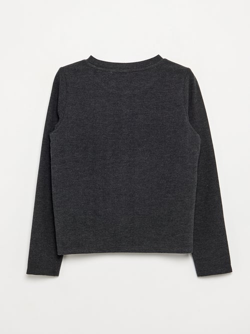 T-shirt com detalhes em pérolas - Kiabi
