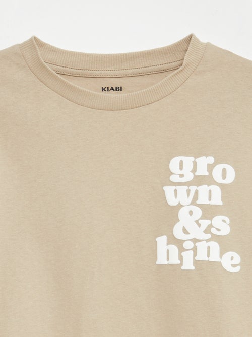 T-shirt com efeito 2 em 1 - Kiabi