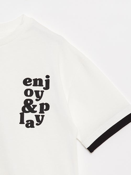 T-shirt com efeito 2 em 1 - Kiabi