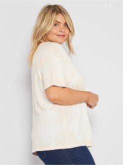 T-shirt com efeito deslavado - Kiabi