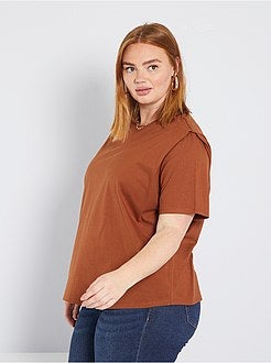 T-shirt com efeito ombreiras - Kiabi