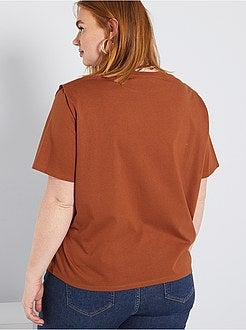 T-shirt com efeito ombreiras - Kiabi