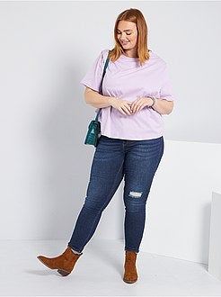 T-shirt com efeito ombreiras - Kiabi