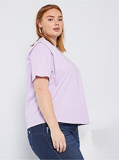 T-shirt com efeito ombreiras - Kiabi