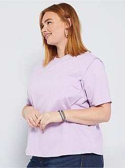 T-shirt com efeito ombreiras - Kiabi