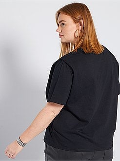 T-shirt com efeito ombreiras - Kiabi