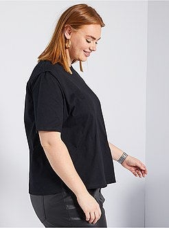 T-shirt com efeito ombreiras - Kiabi