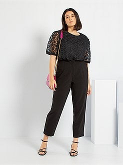 T-shirt com efeito organza - Kiabi