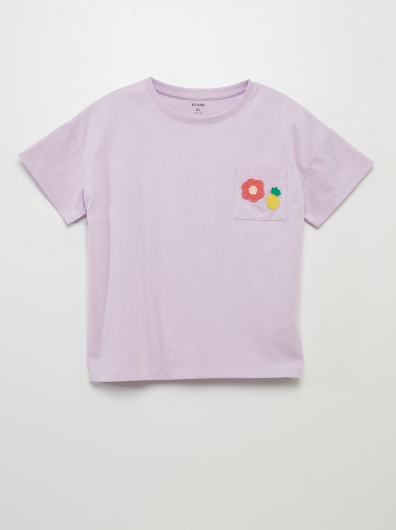 T-shirt com estampa de manga curta VIOLETA - Kiabi