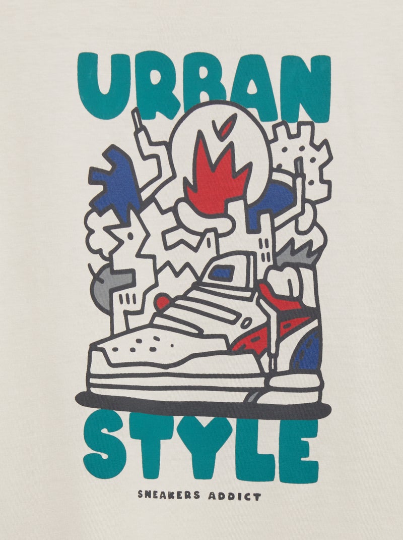 T-shirt com estampado - So Easy BEGE - Kiabi