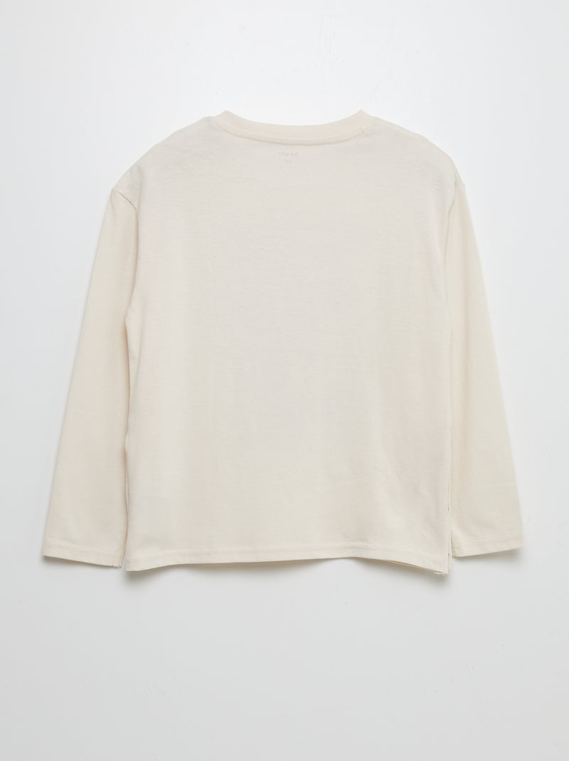 T-shirt com estampado - So Easy BEGE - Kiabi