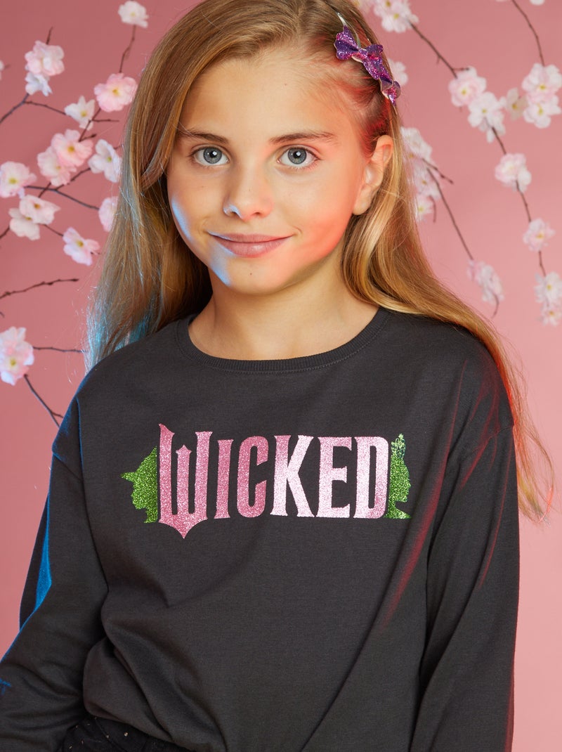 T-shirt com estampado - Wicked PRETO - Kiabi