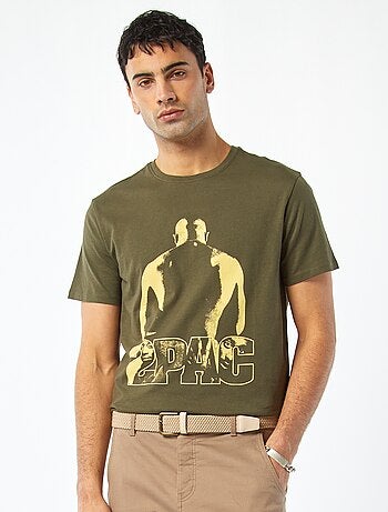 T-shirt com estampado '2Pac'