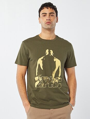 T-shirt com estampado '2Pac'