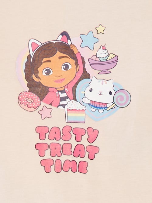 T-shirt com estampado 'A Casa Mágica da Gaby' cavas com folhos - Kiabi